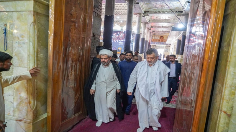 الشيخ مهدي باقر القرشي في رحاب طبيبة المعلولين العلوية الشريفة بنت الامام الحسن المجتبى