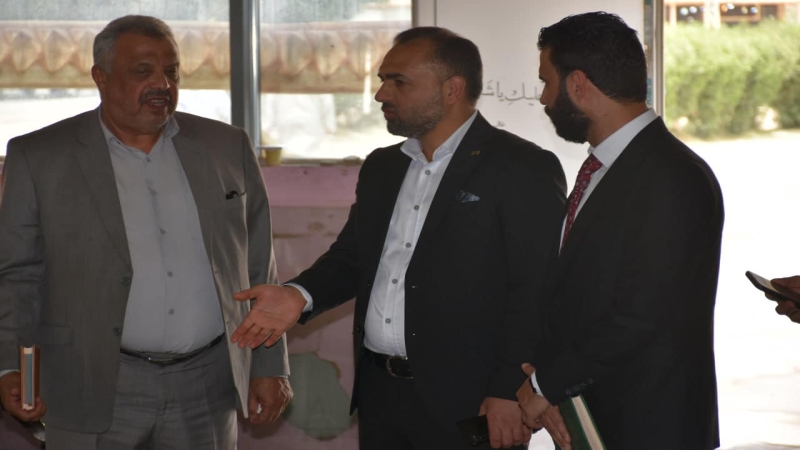 قسم التخطيط والمتابعة في الأمانة العامة للمزارات يتشرف بزيارة قبر السيدة الشريفة (ع)