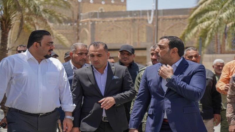 محافظ بابل وقائد فرقة العباس القتالية في ضيافة طبيبة المعلولين