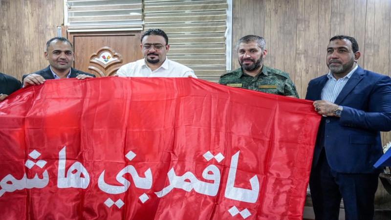 محافظ بابل وقائد فرقة العباس القتالية في ضيافة طبيبة المعلولين