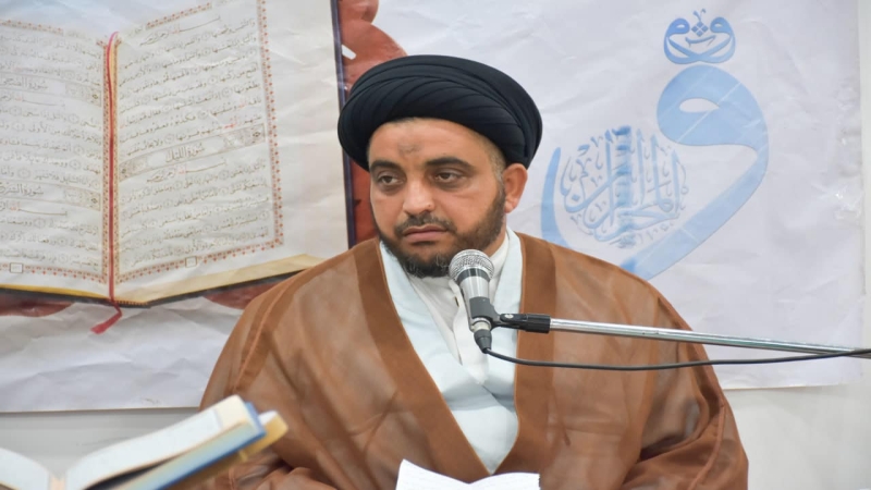 نسائمٌ قرآنيّة من وارث الانبياء والائمة ينتشر عبيرها في حرم طبيبة المعلولين