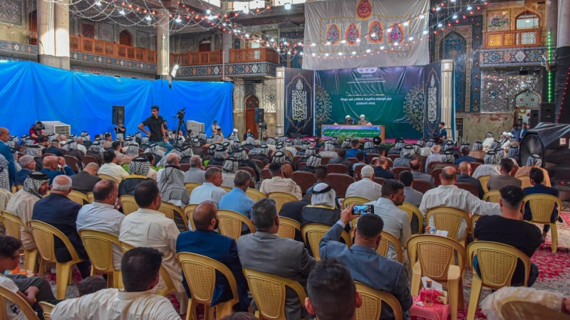 الأمانة الخاصة لمرقد المطهر تقيم ندوتها الحوارية والتي تخص دور العشائر العراقية في صيانة وحفظ المجتمع