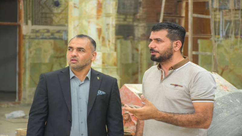الْأَمَانَة الْخَاصَّة للمرقد الْمُطَهِّر تُوَاصِل إنجازاتها العُمْرَانِيَّة