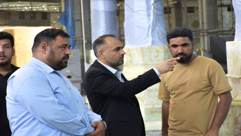 الْأَمَانَة الْخَاصَّة للمرقد الْمُطَهِّر تُوَاصِل إنجازاتها العُمْرَانِيَّة
