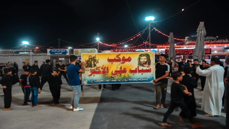 مواكب العزاء تدخل حرم شهيدة ركب السبايا مولاتنا السيدة الشريفة (ع)