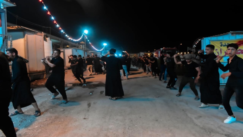 مواكب العزاء تدخل حرم شهيدة ركب السبايا مولاتنا السيدة الشريفة (ع)