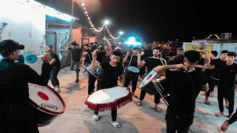 مواكب العزاء تدخل حرم شهيدة ركب السبايا مولاتنا السيدة الشريفة (ع)