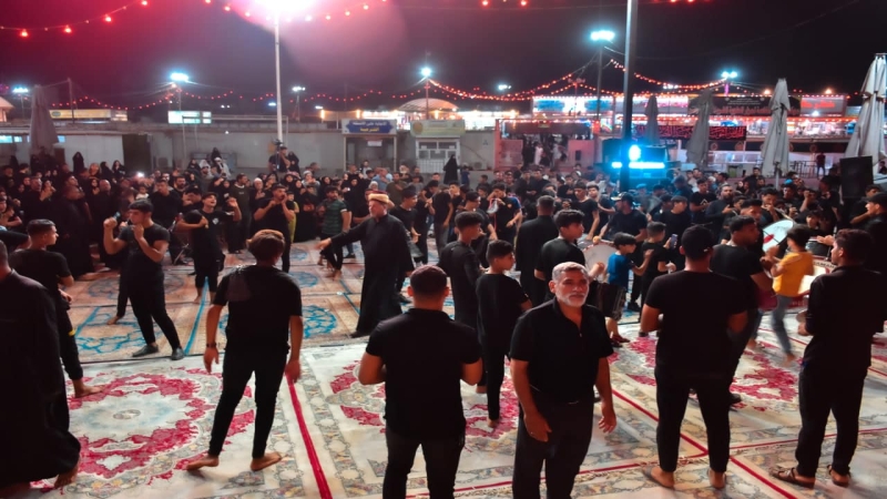 مواكب العزاء تدخل حرم شهيدة ركب السبايا مولاتنا السيدة الشريفة (ع)