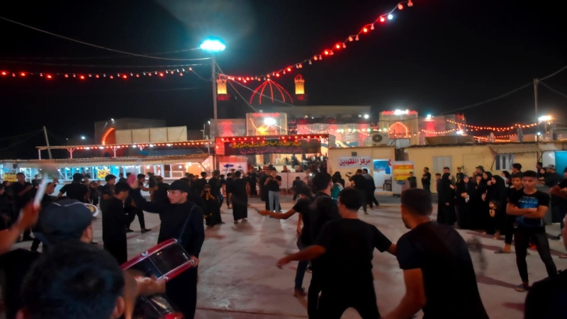مواكب العزاء تدخل حرم شهيدة ركب السبايا مولاتنا السيدة الشريفة (ع)