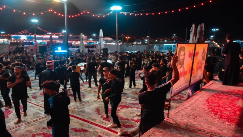 مواكب العزاء تدخل حرم شهيدة ركب السبايا مولاتنا السيدة الشريفة (ع)