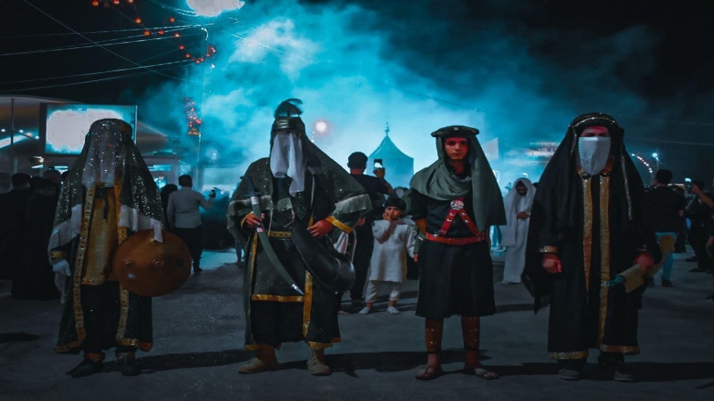 استمرار توافد المواكب المعزية لمرقد شهيدة الركب الحسيني العلوية الشريفة بنت الامام الحسن المجتبى (ع)