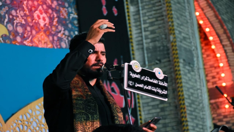 الأمانة الخاصة لمرقد المطهر تستقبل موكب شهداء الحشد الشعبي