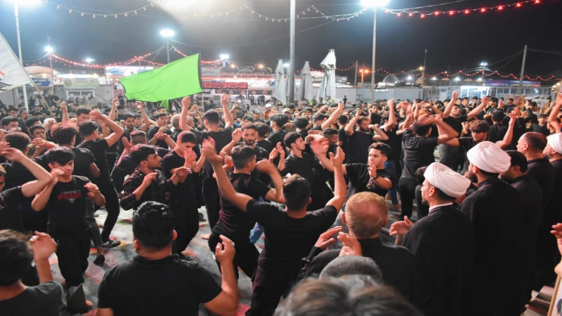 الأمانة الخاصة لمرقد المطهر تستقبل موكب شهداء الحشد الشعبي