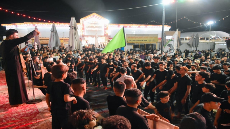الأمانة الخاصة لمرقد المطهر تستقبل موكب شهداء الحشد الشعبي