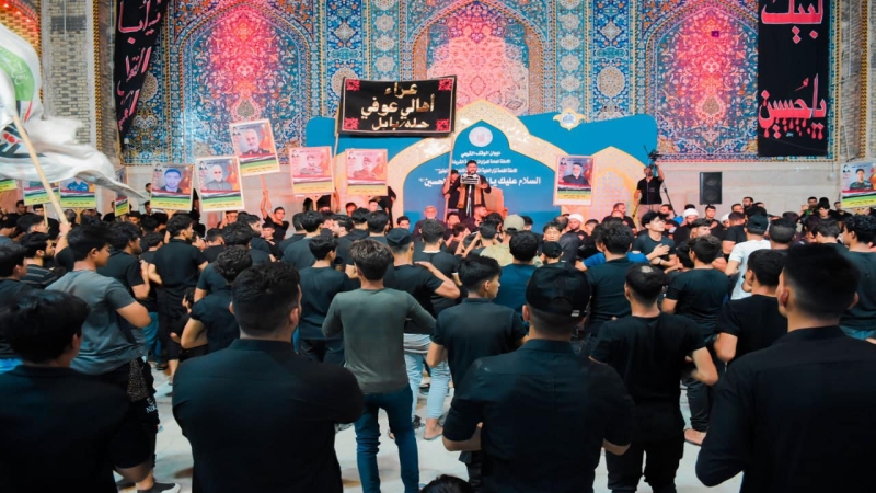 الأمانة الخاصة لمرقد المطهر تستقبل موكب شهداء الحشد الشعبي