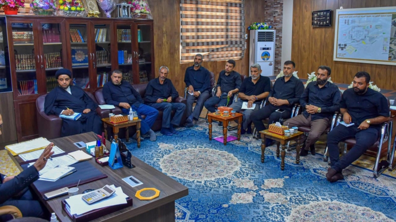 الأمانة الخاصة للمرقد المطهر تجري اجتماعاً موسعا حول شهادة السيدة الشريفة