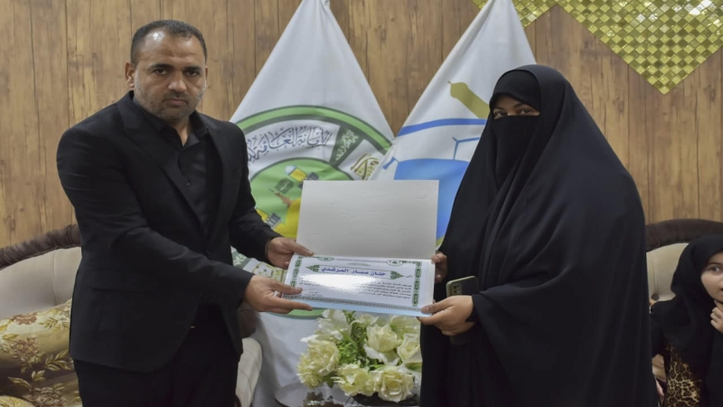وحدة النشاطات القرآنية النسوية تقيم فعاليات أختتام الدورة الصيفية في الحرم الشريف