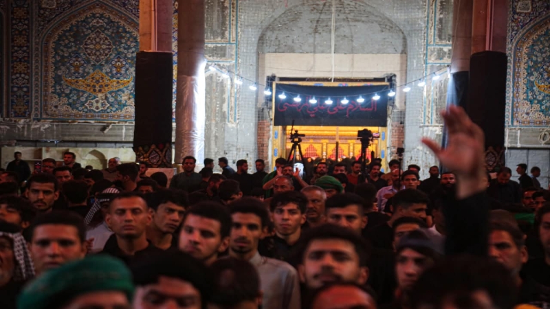 مراسيم تشيع النعش الرمزي السنوي بذكرى استشهاد السيده الشريفة بنت الامام الحسن (ع)