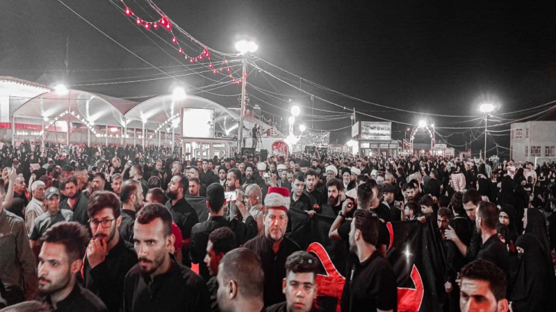 مراسيم تشيع النعش الرمزي السنوي بذكرى استشهاد السيده الشريفة بنت الامام الحسن (ع)