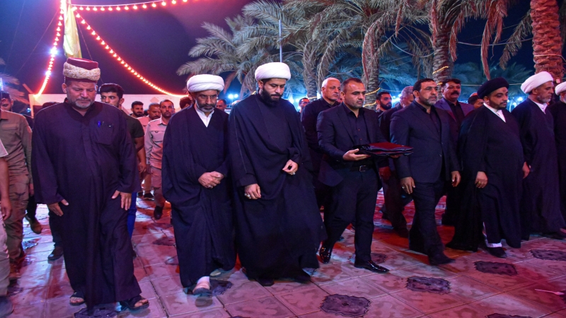 الأمانة الخاصة للمرقد المطهر ترفع راية الحزن