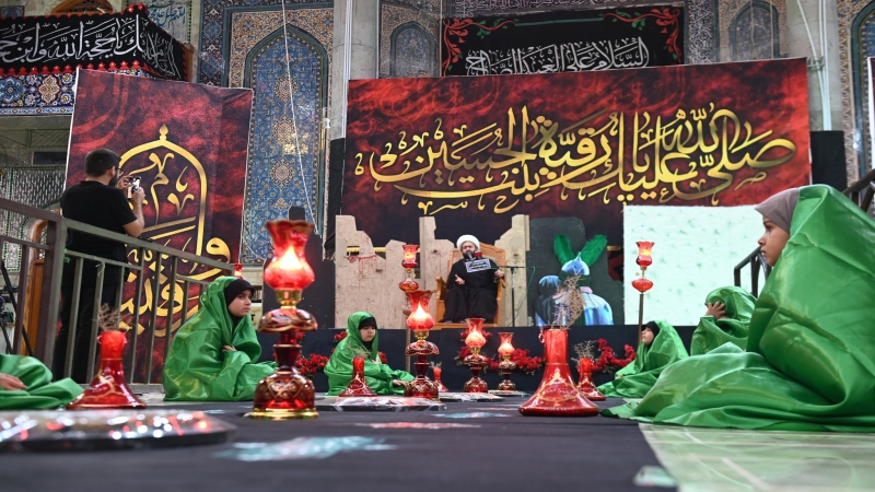 الأمانة الخاصة للمرقد الشريف تواصل مجالسها في أحياء شهادة السيدة رقية بنت الإمام الحسين (عليه السلام)