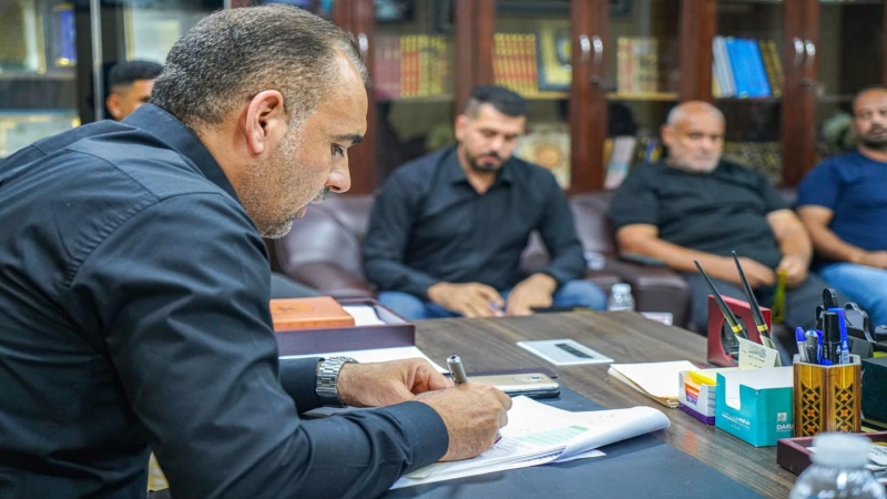 الْأَمَانَة الْخَاصَّة للمرقد الْمُطَهِّر تَجْرِي إجتماعاً مَع كادِر الشُّعْبَة الْهَنْدَسِيَّة