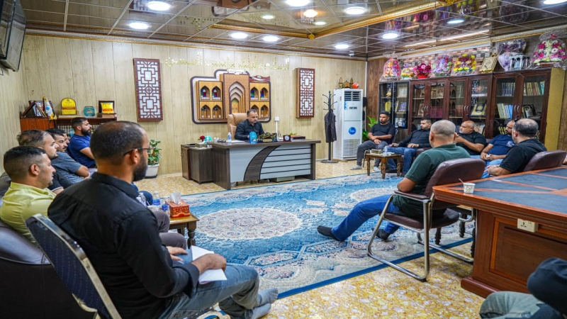الْأَمَانَة الْخَاصَّة للمرقد الْمُطَهِّر تَجْرِي إجتماعاً مَع كادِر الشُّعْبَة الْهَنْدَسِيَّة