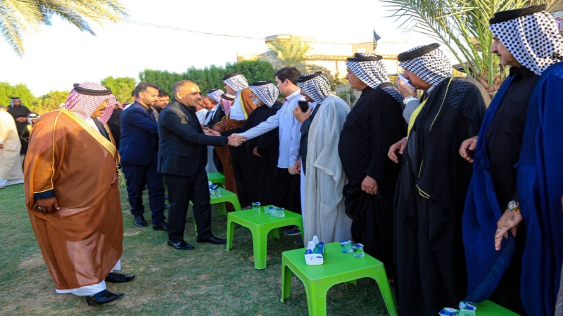 وَفْد الْأَمَانَة الْخَاصَّة للمرقد الْمُطَهِّر تُشَارِكَ فِي حُضُورِ التّجَمّع العشائري الْخَاصّ بتكريم الْمَوَاكِب الحسينية
