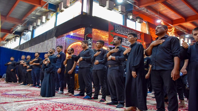 الْأَمَانَة الْخَاصَّة تُشَارِكَ فِي شَهَادَةِ الْإِمَام الرِّضَا بموكب عَزَاء حُسَيْنِي فِي حَرَمِ سَيِّدِنَا الْقَاسِمِ بْنِ الْإِمَامِ الكاظم (ع)