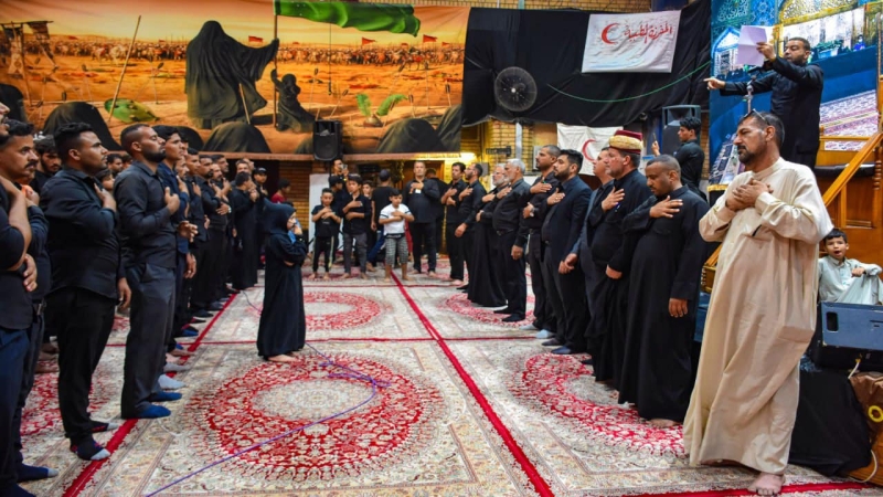 الْأَمَانَة الْخَاصَّة تُشَارِكَ فِي شَهَادَةِ الْإِمَام الرِّضَا بموكب عَزَاء حُسَيْنِي فِي حَرَمِ سَيِّدِنَا الْقَاسِمِ بْنِ الْإِمَامِ الكاظم (ع)
