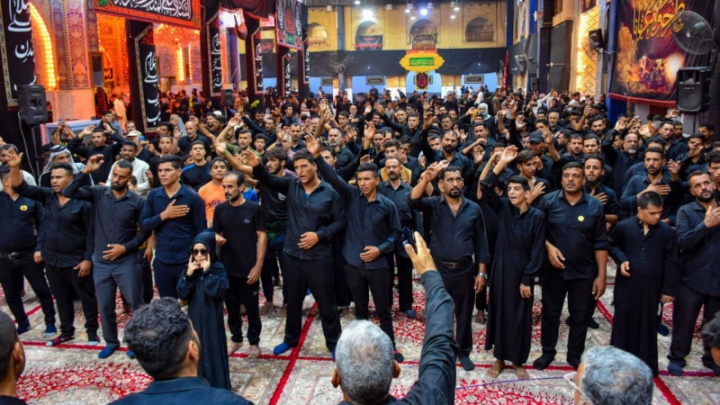 الْأَمَانَة الْخَاصَّة تُشَارِكَ فِي شَهَادَةِ الْإِمَام الرِّضَا بموكب عَزَاء حُسَيْنِي فِي حَرَمِ سَيِّدِنَا الْقَاسِمِ بْنِ الْإِمَامِ الكاظم (ع)