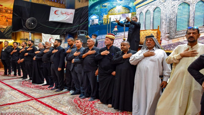 الْأَمَانَة الْخَاصَّة تُشَارِكَ فِي شَهَادَةِ الْإِمَام الرِّضَا بموكب عَزَاء حُسَيْنِي فِي حَرَمِ سَيِّدِنَا الْقَاسِمِ بْنِ الْإِمَامِ الكاظم (ع)