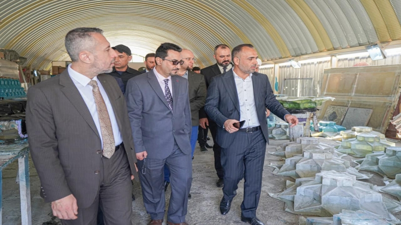 تشرف وفد رفيع المستوى من ديوان الوقف الشيعي برئاسة الوكيل الديني والثقافي الدكتور احسان جعفر احمد والوفد المرافق له بزيارة طبيبة المعلولين العلوية شري