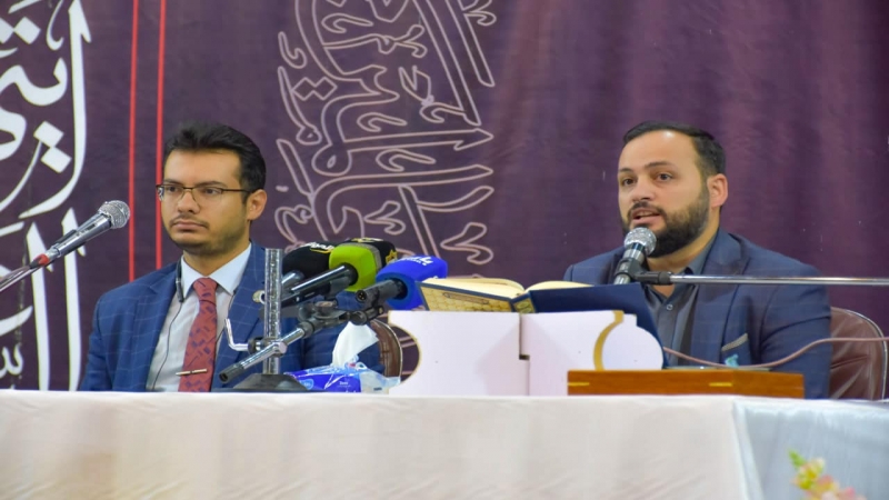 الأمانة الخاصة للمرقد المطهر تقيم محاضرة قرآنية تفسيرية في رواق الأمام الحسن