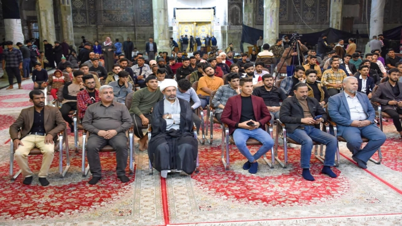 الأمانة الخاصة للمرقد المطهر تقيم محاضرة قرآنية تفسيرية في رواق الأمام الحسن