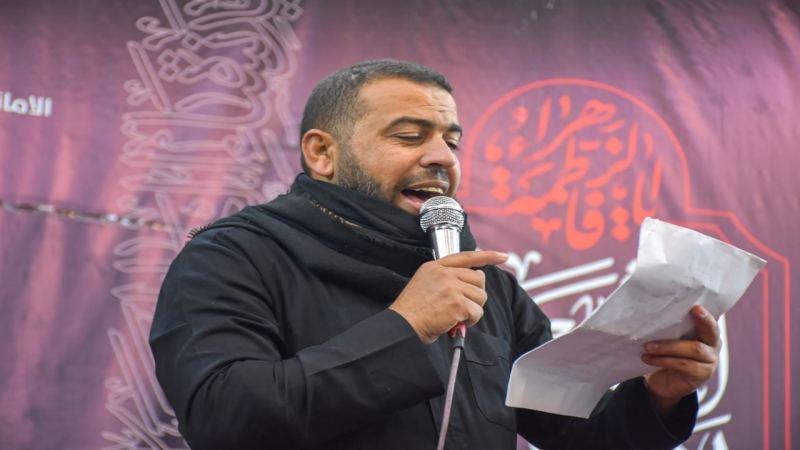 نعش السيدة الجليلة ام البنين يرفع في حرم العلويَّة الطاهرة السيَّدة شريفة (عليها السلام)