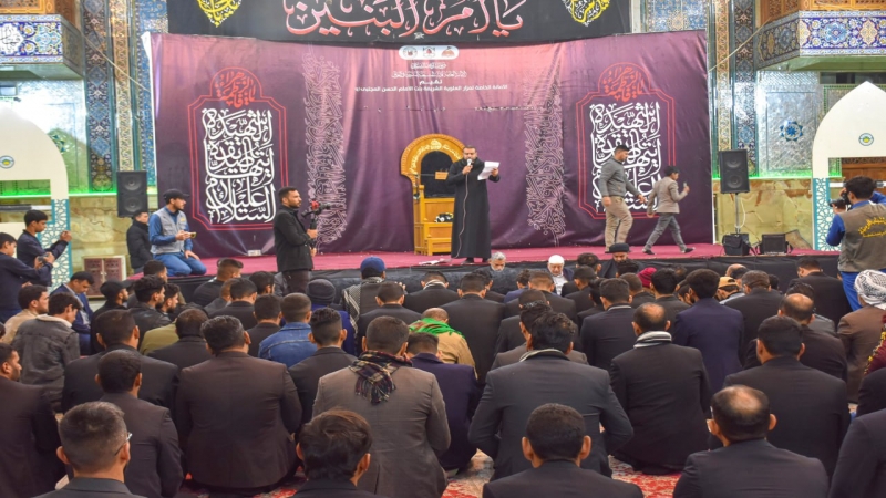 نعش السيدة الجليلة ام البنين يرفع في حرم العلويَّة الطاهرة السيَّدة شريفة (عليها السلام)