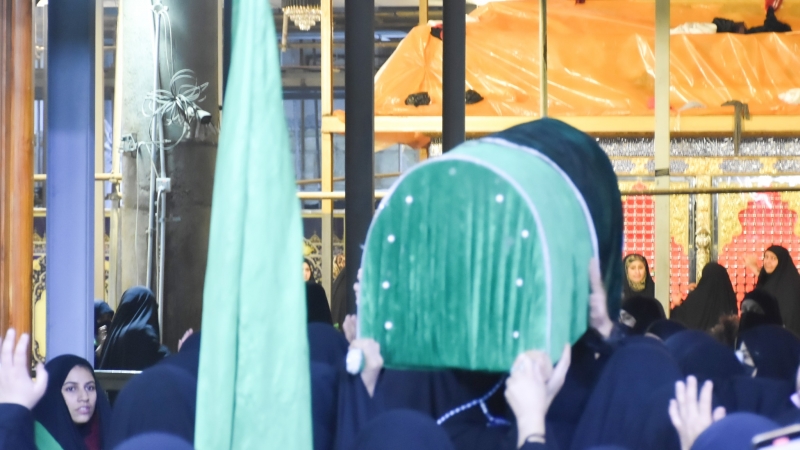 مواكب العزاء تحيي وفاة السيدة فاطمة ام البنين في رحاب طبيبة المعلولين الشريفة بنت الامام الحسن المجتبى (عليهما السلام)