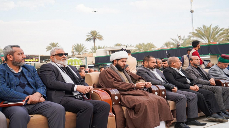 الأمانة الخاصة للمرقد المطهر تشارك في أحياء شهادة علي بن الحسين