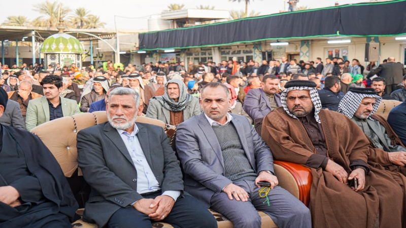 الأمانة الخاصة للمرقد المطهر تشارك في أحياء شهادة علي بن الحسين