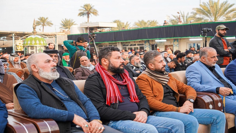 الأمانة الخاصة للمرقد المطهر تشارك في أحياء شهادة علي بن الحسين