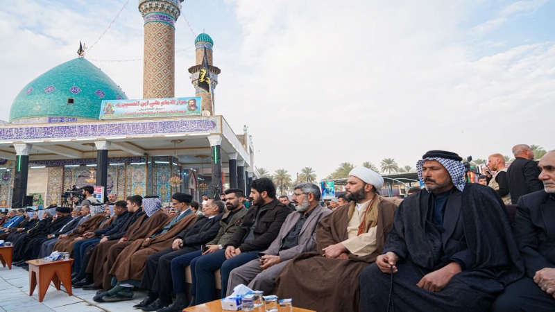 الأمانة الخاصة للمرقد المطهر تشارك في أحياء شهادة علي بن الحسين