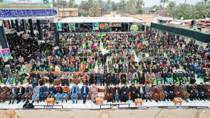 الأمانة الخاصة للمرقد المطهر تشارك في أحياء شهادة علي بن الحسين