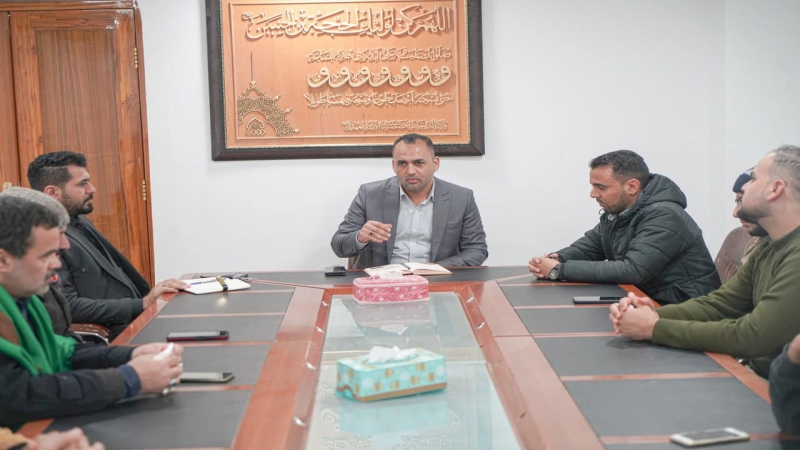 انعقاد_الأجتماع_الهندسي فِي الْمَرْقَدِ الْمُبَارَك