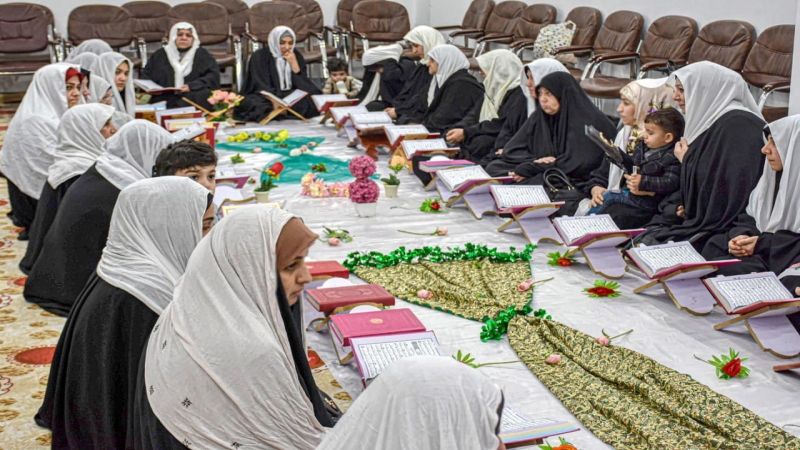 الأمانة الخاصة للمرقد الشريف تقيم أمسية قرآنية نسوية