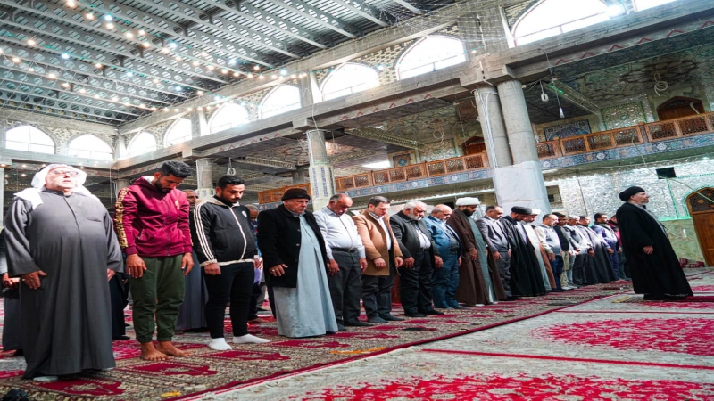 اية الله عبد المنعم الحكيم في رحاب الشريفة بنت الحسن (ع)