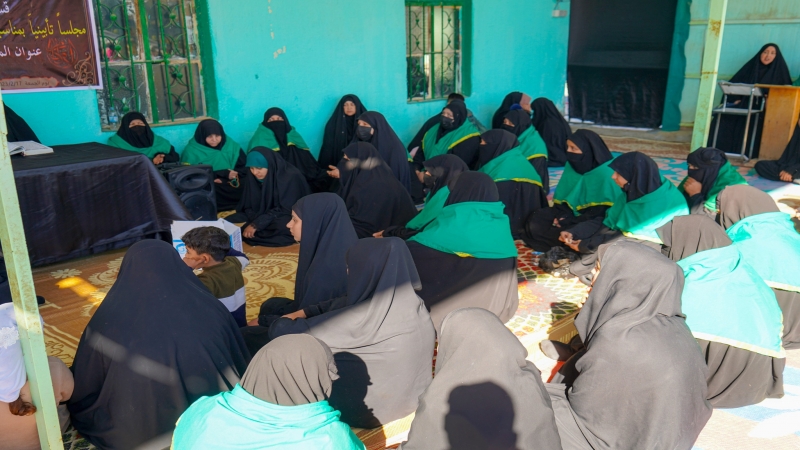 قسم الشؤون الدينية النسوي في الامانة الخاصة لمزار العلوية الشريفة بنت الامام الحسن المجتبى (ع) يقيم مجلساً تأبينياً