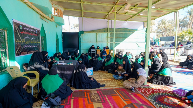 قسم الشؤون الدينية النسوي في الامانة الخاصة لمزار العلوية الشريفة بنت الامام الحسن المجتبى (ع) يقيم مجلساً تأبينياً