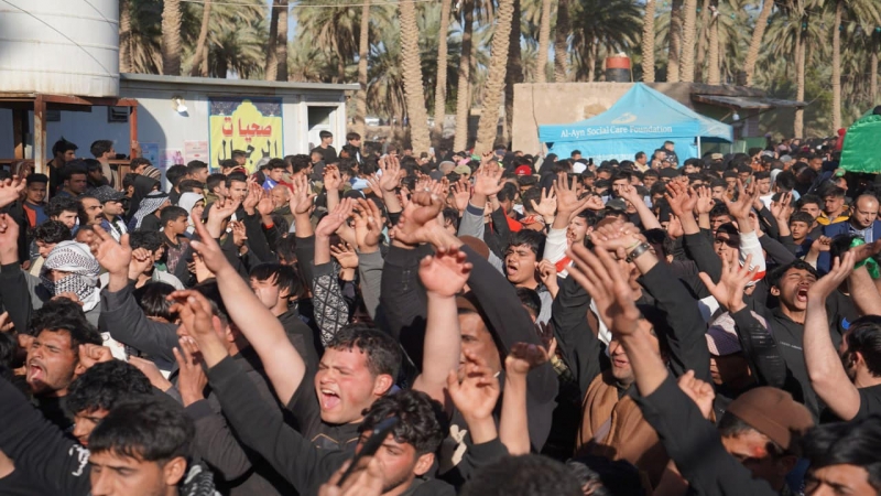 مراسيم تشيع النعش الرمزي السنوي بذكرى استشهاد الامام الكاظم (ع)