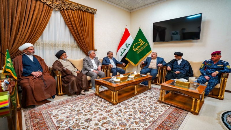 وفد الأمانة الخاصة لمرقد العلوية الشريفة بنت الحسن (ع) يحضر الاحتفالية المركزية لمهرجان خاتم الأوصياء الدولي